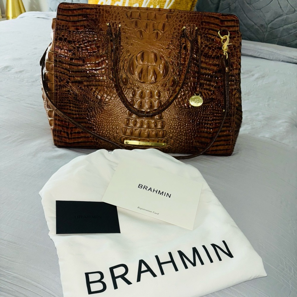 🤎Brahmin 100% Real Leather Purse Large🤎